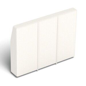 Lovesac Angled Side Cover: Coastal White Brushed Weave